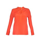 Pierre Balmain Bluse mit Knöpfen rot