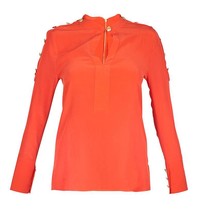 Pierre Balmain Blouse met knopen rood