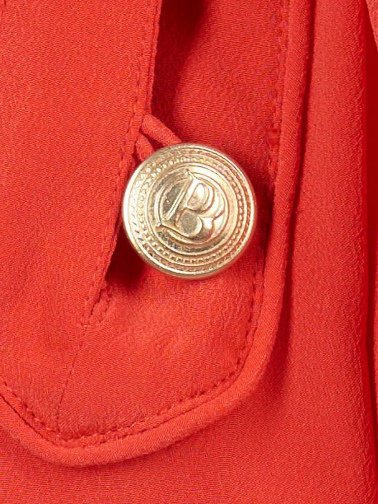 Pierre Balmain Blouse with buttons red