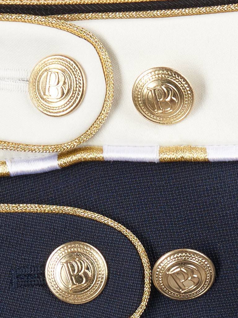 Pierre Balmain Mini skirt with golden details black