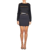 Pierre Balmain Mini-Rock mit Gold Details schwarz