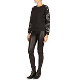 Zoe Karssen Snake sleeves trui zwart