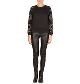 Zoe Karssen Snake sleeves sweater black