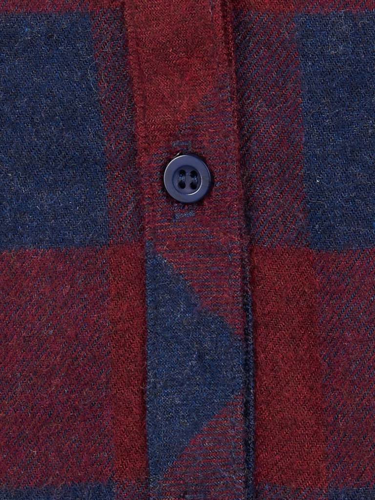 Bella Dahl Checkered dress dark red