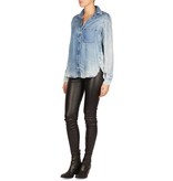 Bella Dahl Denim-Look Bluse hellblau