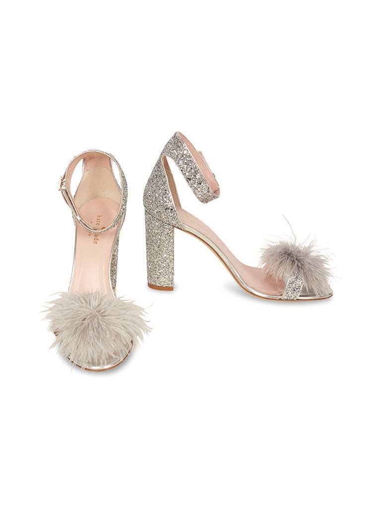 Kate Spade Ilona sandals silver glitter