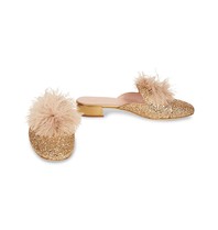 Kate Spade Halbschuhe Gold Glitter