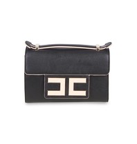 Elisabetta Franchi Bag with logo black-nude