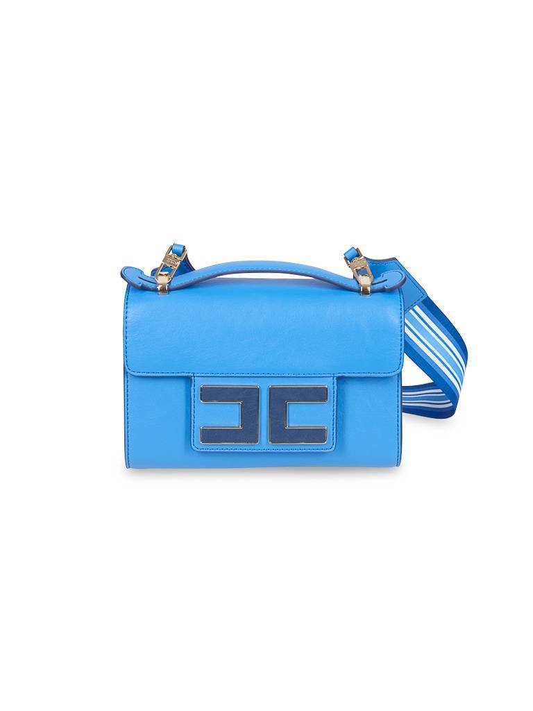 Elisabetta Franchi Bag with logo blue
