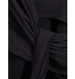 Elisabetta Franchi Sleeveless wrap dress black