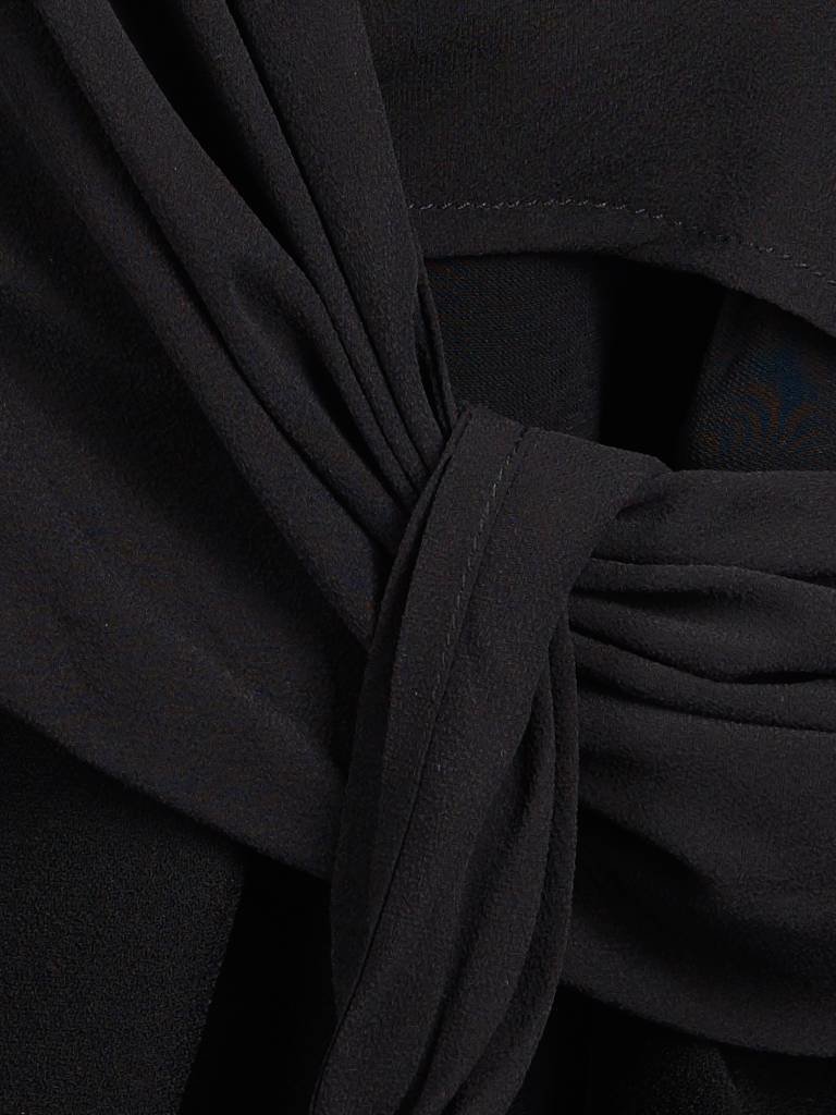 Elisabetta Franchi Ärmelwickelkleid schwarz