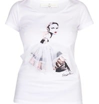 Elisabetta Franchi Tee with print fashion white