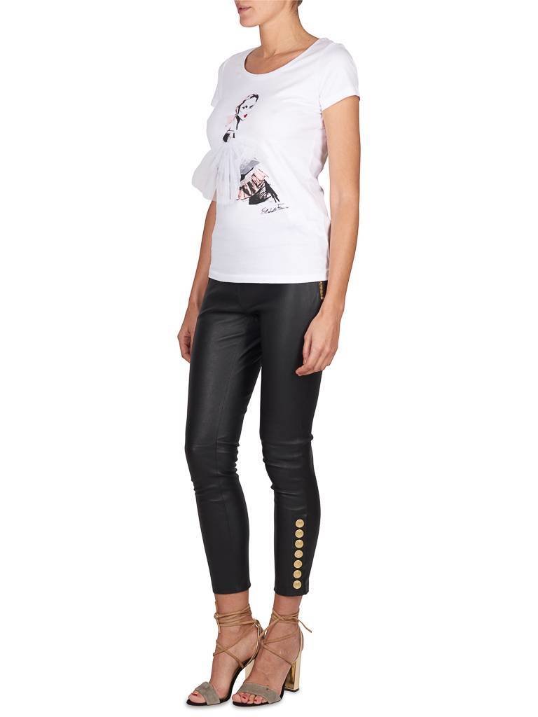 Elisabetta Franchi Tee with print fashion white