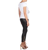 Elisabetta Franchi T-Shirt mit Mode Druck weiß