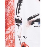 Elisabetta Franchi T-shirt met ketting detail wit