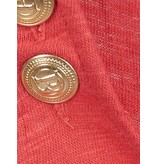 Pierre Balmain Tank Top mit goldenen Knöpfen rot