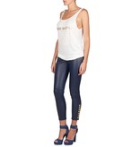 Pierre Balmain Tanktop met gouden knopen wit