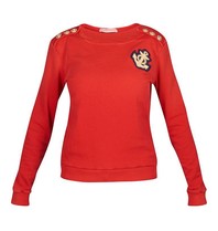 Pierre Balmain Sweater with anchor application red