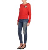 Pierre Balmain Sweater met anker applicatie rood