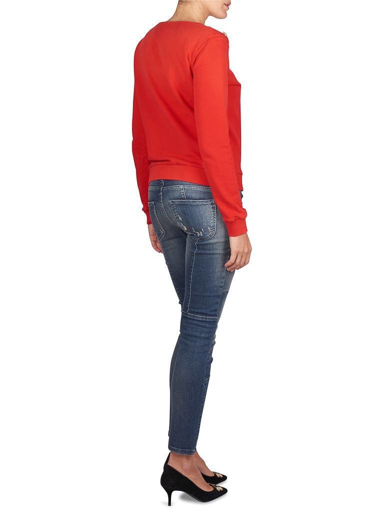 Pierre Balmain Sweater met anker applicatie rood