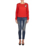 Pierre Balmain Sweatshirt mit Anker-Anwendung rot