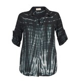 Bella Dahl Tie dye blouse donkergroen