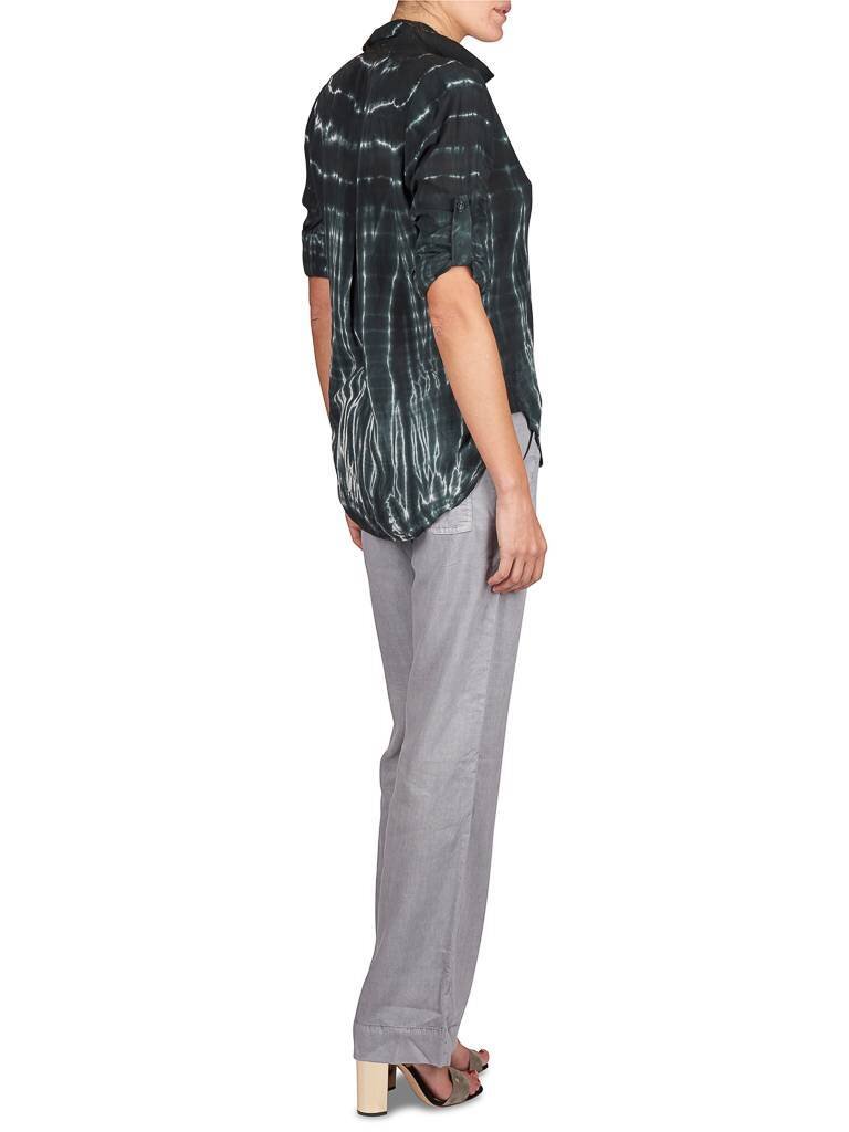 Bella Dahl Tie dye blouse donkergroen