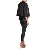 Elisabetta Franchi Zweireihig Kurzmantel schwarz