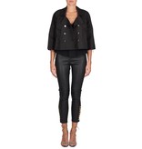 Elisabetta Franchi Zweireihig Kurzmantel schwarz