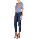 Elisabetta Franchi Lace-up jeans blue