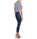 Elisabetta Franchi Lace-up jeans blue