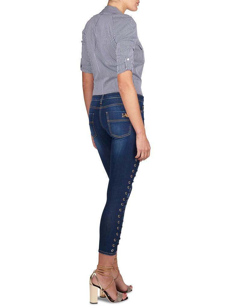 Elisabetta Franchi Spitzen-up Jeans blau