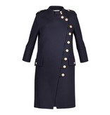 Pierre Balmain Coat with gold buttons dark blue
