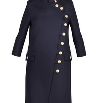 Pierre Balmain Coat with gold buttons dark blue