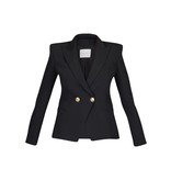 Pierre Balmain Blazer met twee gouden knopen zwart