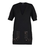 Elisabetta Franchi Dress with lace details black
