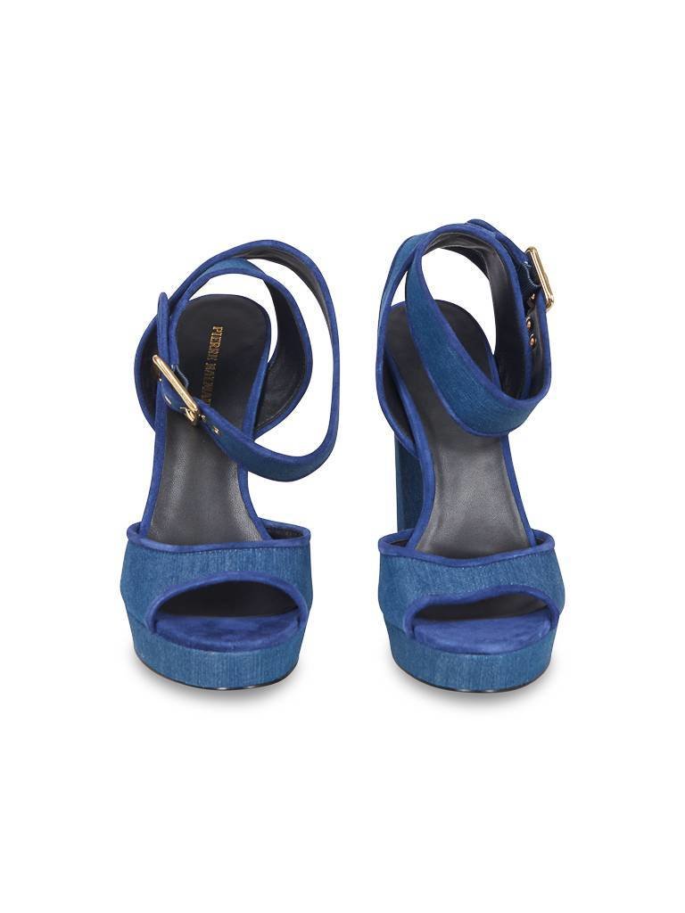 Pierre Balmain Sandalen Denim blau