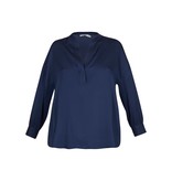 Vince V-Hals blouse donkerblauw