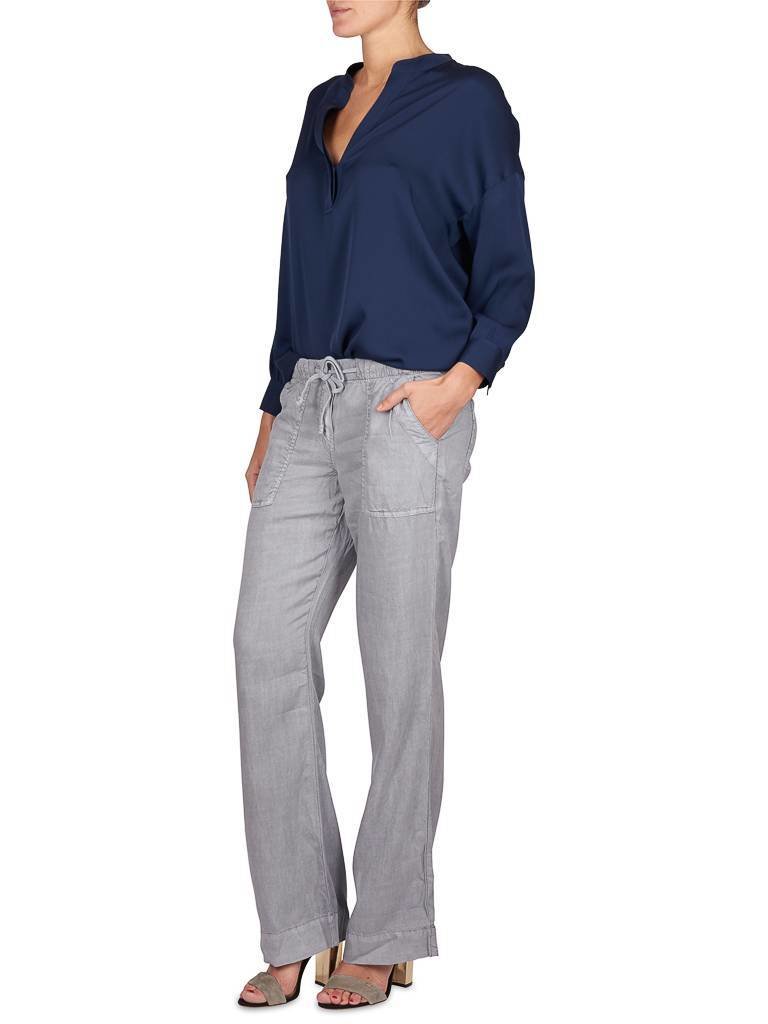 Vince V-Hals blouse donkerblauw