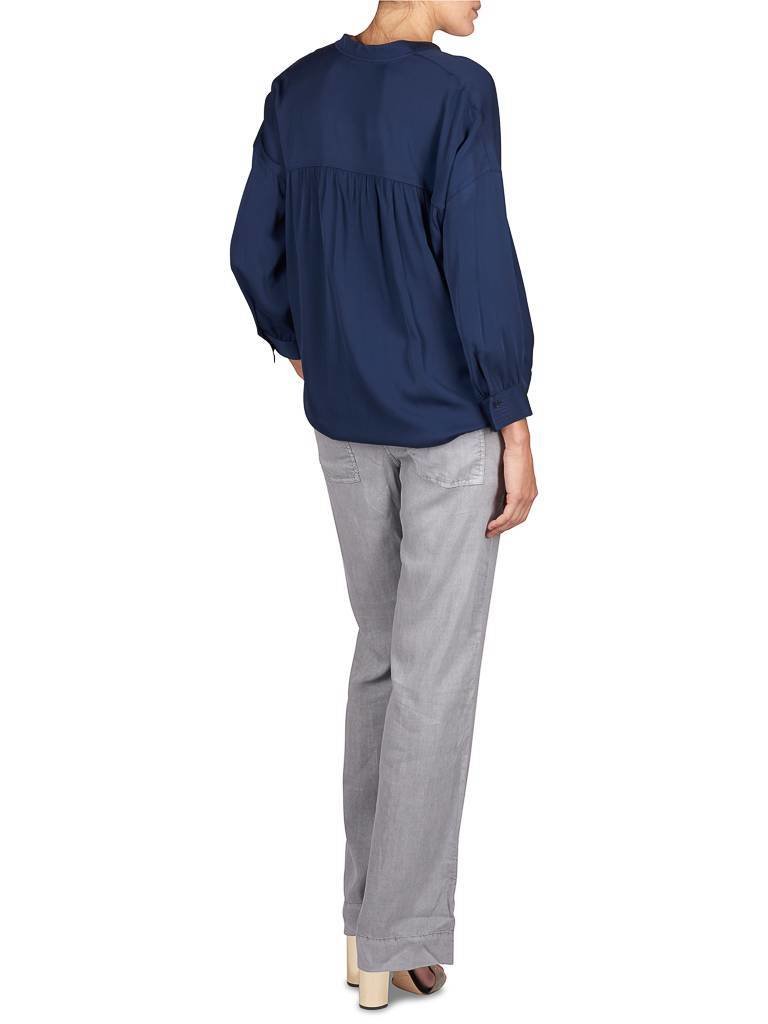 Vince V-Hals blouse donkerblauw