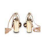 Elisabetta Franchi Spitzen-up-Sandalen schwarz-beige