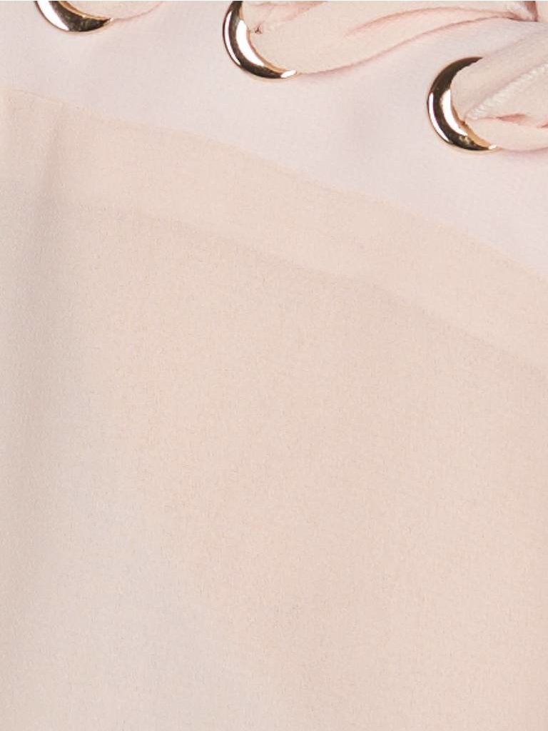 Elisabetta Franchi Overslag body met veters lichtroze