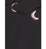 Elisabetta Franchi Umschlag Body mit Spitze schwarz