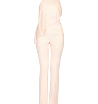 Elisabetta Franchi Jumpsuit mit Perlen hellrosa