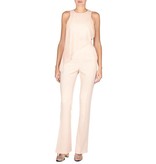 Elisabetta Franchi Jumpsuit met kralen lichtroze