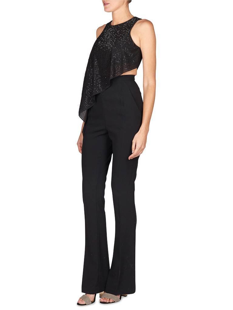 Elisabetta Franchi Jumpsuit with beads black