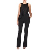 Elisabetta Franchi Jumpsuit met kralen zwart