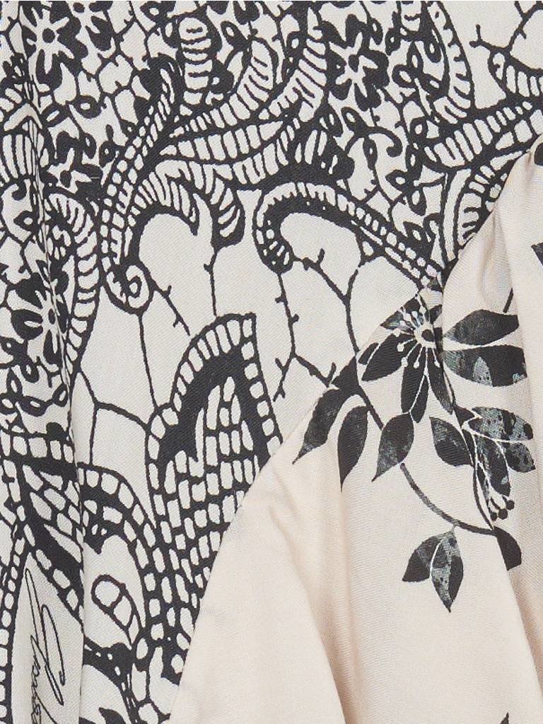 Elisabetta Franchi Jurk met print en ruches zwart