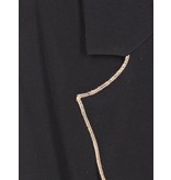 Elisabetta Franchi Ärmellos Umschlag Body schwarz