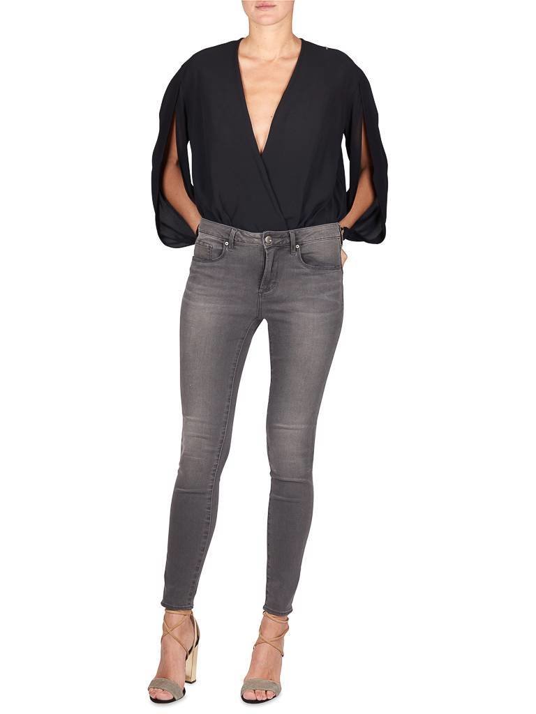 Elisabetta Franchi Body met lange mouwen zwart